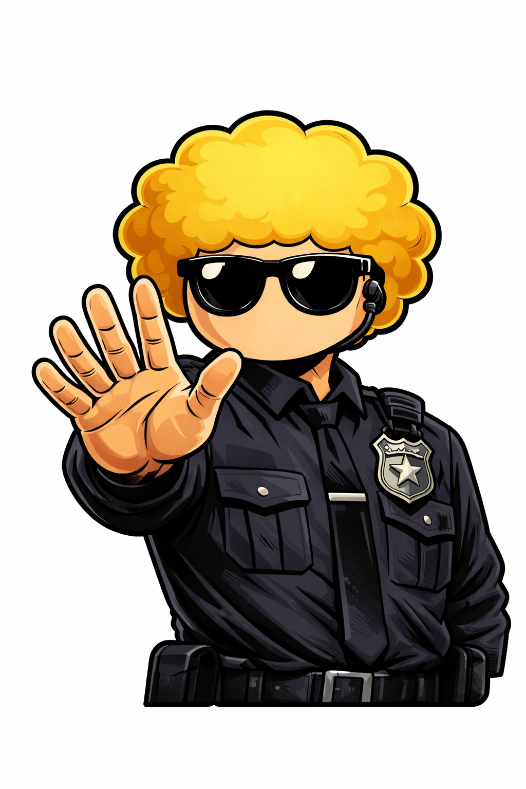 Security vehicle with FroJoe branding